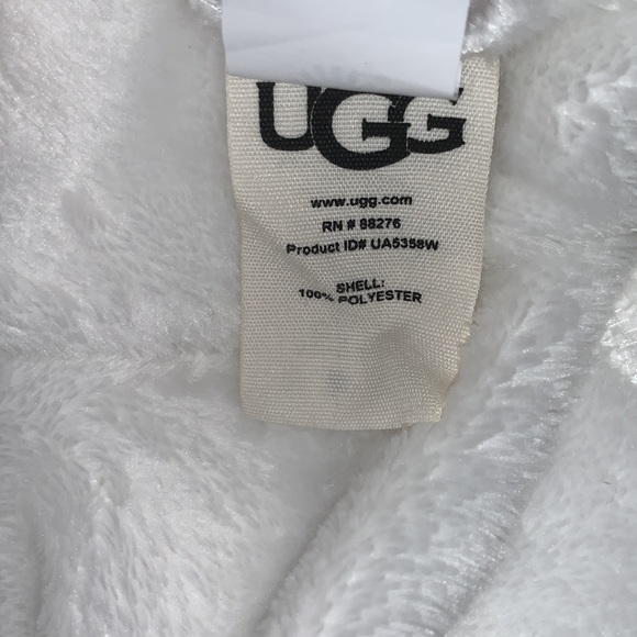 UGG BRAND NEW SIZE MEDIUM MIRANDA GORGEOUS WHITE HOODED FLEECE ROBE - Picture 11 of 13